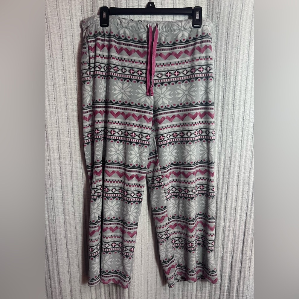 Cozy Pink and Gray Pajama Pants